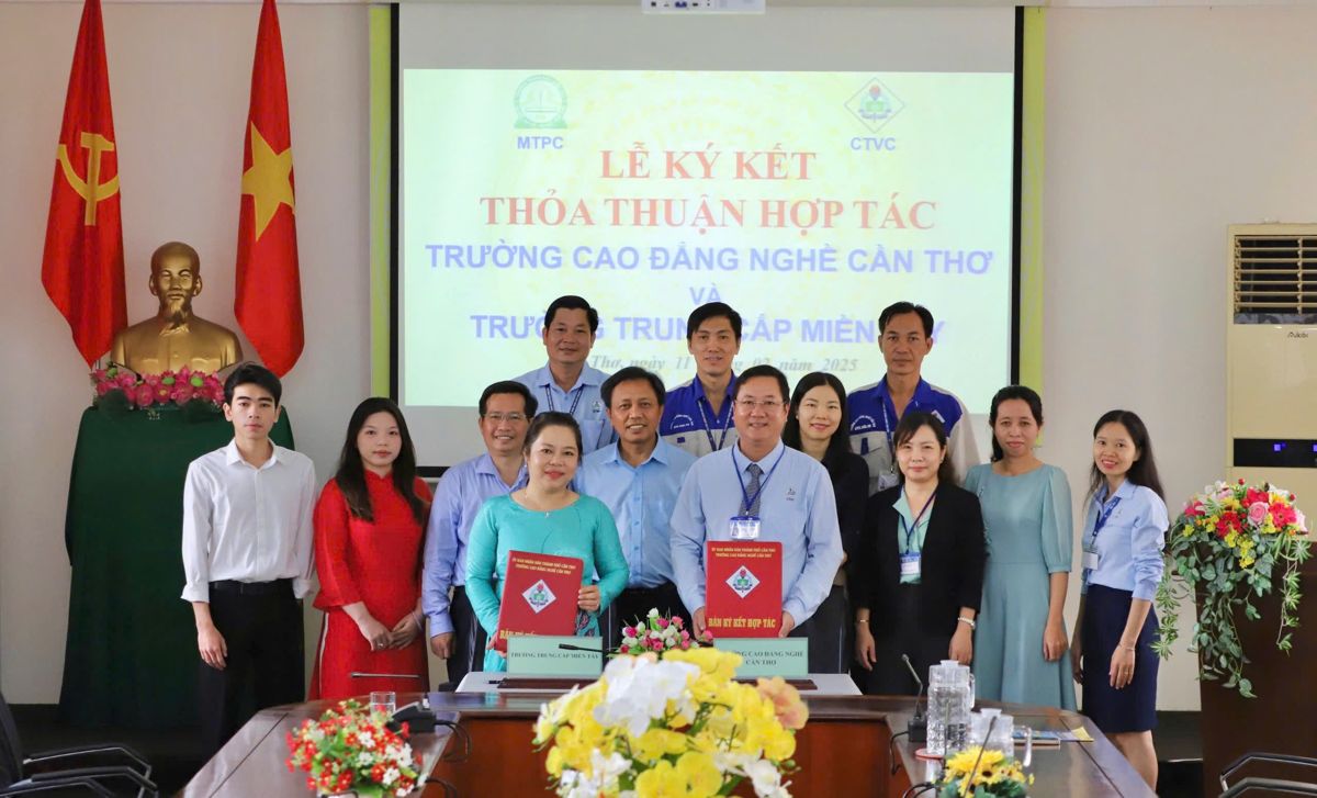 Ký kết thỏa thuận hợp tác với Trường Cao đẳng Nghề Cần Thơ