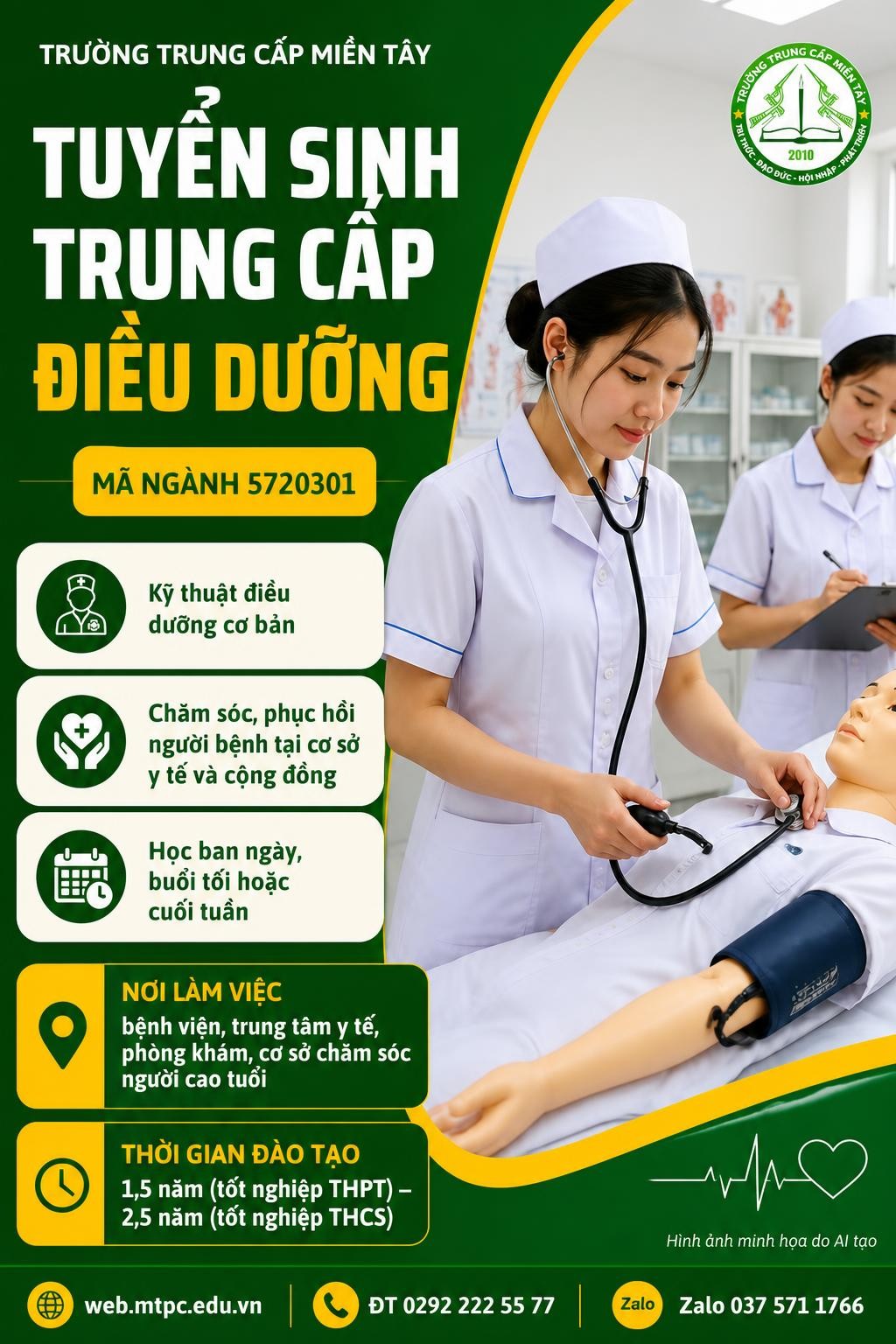 Poster tuyển sinh Điều dưỡng